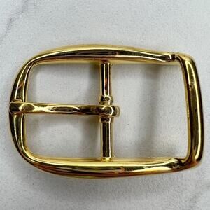 Vintage Gold Tone Simple Basic Belt Buckle for up to 1 Inch Belt